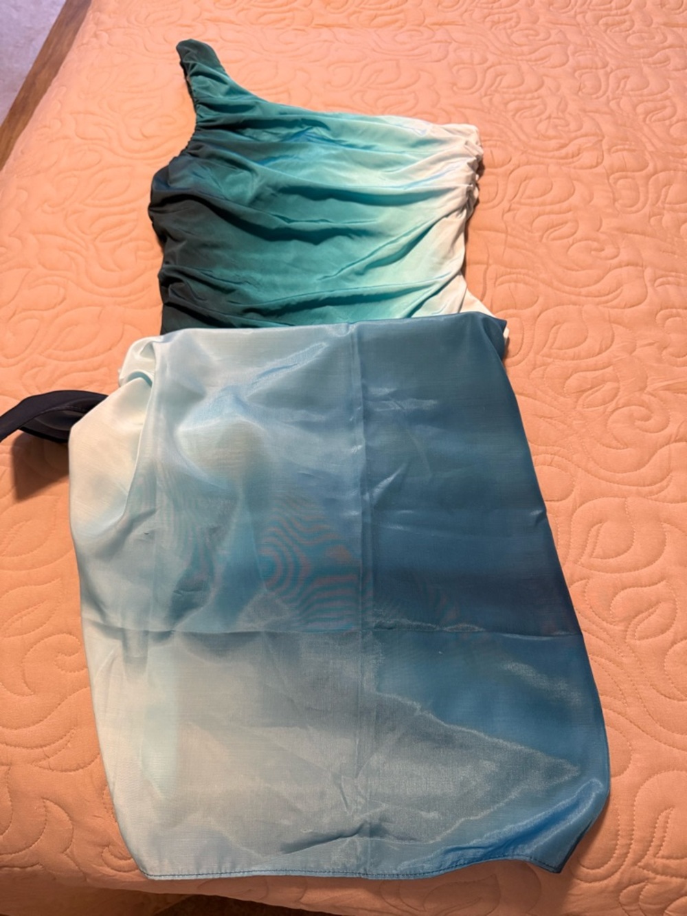 LaBlanca One-Shoulder Ombre Swimsuit with Matching Sarong (NWOT) - Picture 12 of 14